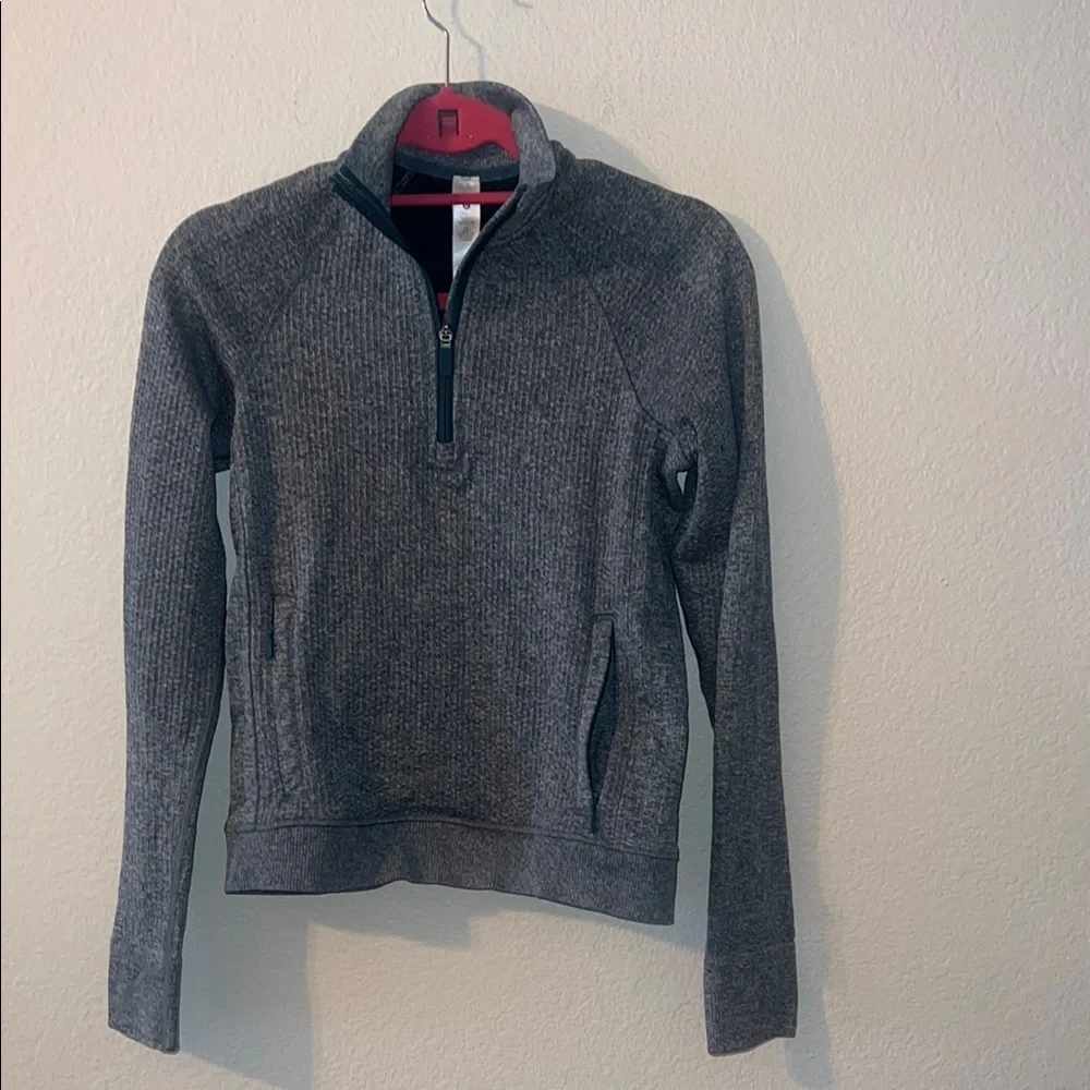 LULULEMON Green Jasper Engineered Warmth Half Zip size 4